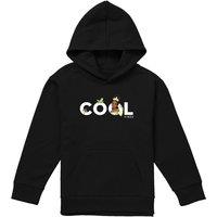 Disney The Princess & The Frog Cool Vibes With Tiana & Naveen Youth Kids Pull-Over Hoodie, Black | Size: 9-11 Years