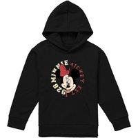 Disney Collegiate Youth Kids Pull-Over Hoodie, Black | Size: 9-11 Years