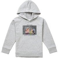 Disney Cinderella Even The Best Sisters With Anastasia & Drizella Youth Kids Pull-Over Hoodie, Athletic Heather in Grey | Size: 7-8 Years