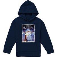 Disney Cinderella Poster Youth Kids Pull-Over Hoodie, Navy | Size: 12-13 Years