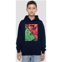 Marvel The Hulk Vs Red Hulk Youth Kids Pull-Over Hoodie, Navy | Size: 12-13 Years