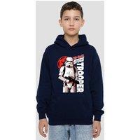 Disney Star Wars Stormtrooper Manga Youth Kids Pull-Over Hoodie, Navy | Size: 7-8 Years
