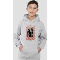 Pink Floyd Point Me At The Sky Frame Youth Kids Pull-Over Hoodie, Athletic Heather in Grey | Size: 12-13 Years