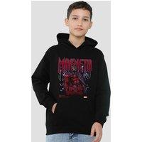 Marvel X-Men Magneto Youth Kids Pull-Over Hoodie, Black | Size: 9-11 Years