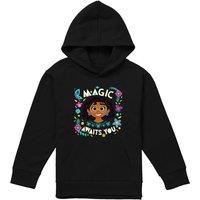 Disney Encanto Magic Awaits You Mirabel Youth Kids Pull-Over Hoodie, Black | Size: 9-11 Years