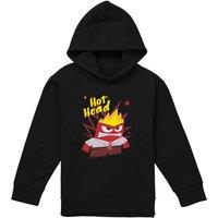 Disney Inside Out 2 Anger Youth Kids Pull-Over Hoodie, Black | Size: 7-8 Years