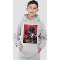Disney Star Wars Return Of The Jedi Block Youth Kids Pull-Over Hoodie, Athletic Heather in Grey | Size: 12-13 Years