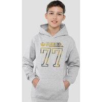 Disney Star Wars Rebel 77 Youth Kids Pull-Over Hoodie, Athletic Heather in Grey | Size: 7-8 Years