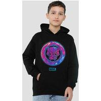 Marvel Black Panther Cyber Panther Youth Kids Pull-Over Hoodie, Black | Size: 9-11 Years