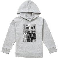 The Band On The Road Youth Kids Pull-Over Hoodie, Athletic Heather in Grey | Size: 7-8 Years