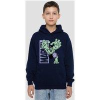 Marvel Hulk Reach Youth Kids Pull-Over Hoodie, Navy | Size: 5-6 Years