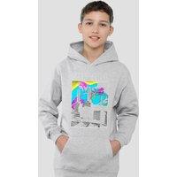 Pink Floyd Animals Sky Youth Kids Pull-Over Hoodie, Athletic Heather in Grey | Size: 12-13 Years