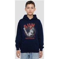Sun Records Music Youth Kids Pull-Over Hoodie, Navy | Size: 12-13 Years