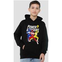 Hasbro Power Rangers Trio Youth Kids Pull-Over Hoodie, Black | Size: 9-11 Years