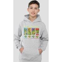 Nickelodeon TMNT Gamer Turtles Youth Kids Pull-Over Hoodie, Athletic Heather in Grey | Size: 9-11 Years