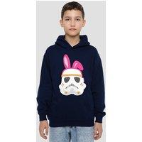 Disney Star Wars Easter Bunny Stormtrooper Youth Kids Pull-Over Hoodie, Navy | Size: 12-13 Years