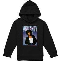 Whitney Houston So Emotional Youth Kids Pull-Over Hoodie, Black | Size: 5-6 Years