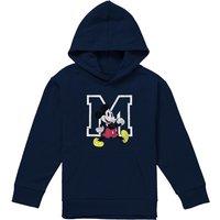Disney Mickey Mouse Classic Walk Youth Kids Pull-Over Hoodie, Navy | Size: 12-13 Years