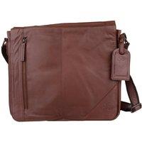 VALITA Men's Super Soft Premium Large Leather Messenger Bag in Tan