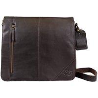 VALITA Men's Super Soft Premium Large Leather Messenger Bag in Brown