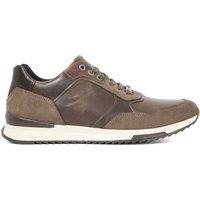 Dune London Men's 'Thornbury' Leather Trainers in Khaki | Size: 10
