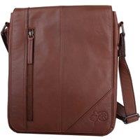 VALITA Men's Super Soft Premium Leather Messenger Bag in Tan