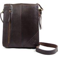 VALITA Men's Super Soft Premium Leather Messenger Bag in Brown