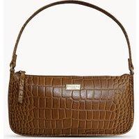 ZERA' Real Leather Baguette Shoulder Bag