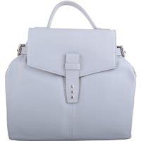 VALITA Women's Premium Soft Genuine Leather Cross Body Shoulder Bag, Detachable Strap in Light Grey