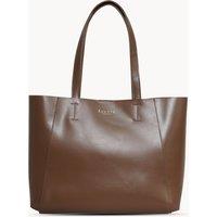 ADELA' Smooth Real Leather Unlined Designer Tote Bag