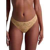 Aubade Women's Rosessence Care Tanga in Yellow | Size: 14