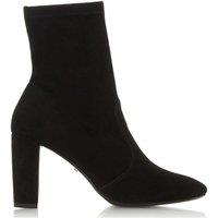 Dune London Women's 'Optical' Suede Sock Boots in Black | Size: 8
