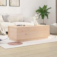 Berkfield Home Coffee Table 100x50x35 cm Solid Wood Pine in Brown | Size: 100 x 50 x 35 cm