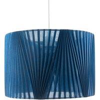 Happy Homewares Modern Midnight Blue Voile Fabric Organza Tapered Pendant Lamp Shade