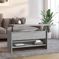 Berkfield Home Coffee Table Grey Sonoma 80x50x40 cm Engineered Wood | Size: 80 x 50 x 40 cm