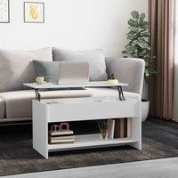 Berkfield Home 809647 Coffee Table White 102x50x52, 5 cm Engineered Wood