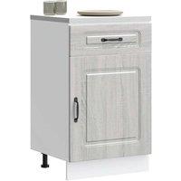 Berkfield Home Kitchen Base Cabinet Kalmar Grey Sonoma Engineered Wood