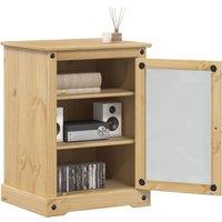 Berkfield Home HiFi Cabinet Corona 60x50x82 cm Solid Wood Pine in Brown | Size: 60 x 50 x 82 cm