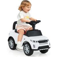 Costway Ride On Push Car Foot-to-Floor Walking Sliding Toy Car in White