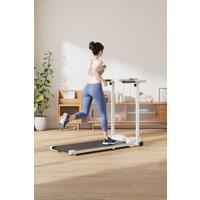 Living and Home Folding Protective Indoor Treadmill in White