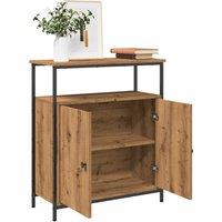 Berkfield Home Sideboard Artisan Oak 70x30x80 cm Engineered Wood in Brown | Size: 70 x 30 x 80 cm