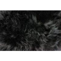 SNUGRUGS Genuine Single Pelt Sheepskin Rug in Black | Size: 60 cm x 100 cm