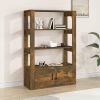 Berkfield Home Sideboard Smoked Oak 80x30x119.5 cm Engineered Wood in Brown
