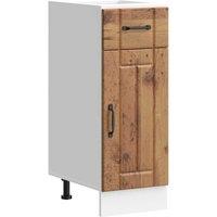 Berkfield Home Kitchen Base Cabinet Lucca Old Wood Engineered Wood in Brown