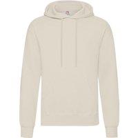 Fruit of the Loom Men's Hooded Sweatshirt Hoodie in Natural | Size: 2XL
