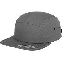 Yupoong Men's Classic 5 Panel Jockey Cap in Dark Grey