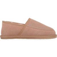 SNUGRUGS Men's Charlie, Suede Wool Slippers with Lightweight Sole in Camel | Size: 7