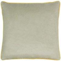 Furn Meridian Velvet Piped Cushion in Grey | Size: 55 cm x 55 cm