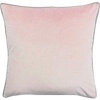 Furn Meridian Velvet Piped Cushion in Light Pink | Size: 55 cm x 55 cm