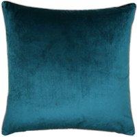 Furn Meridian Velvet Piped Cushion in Royal | Size: 55 cm x 55 cm